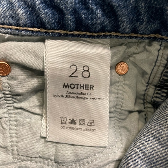 MOTHER “BOOKIE FLOOD” WASH: DEANS LIST *HIGH WAIST/BOOT CUT SIZE 28 *NWT $268.00 - Picture 9 of 14